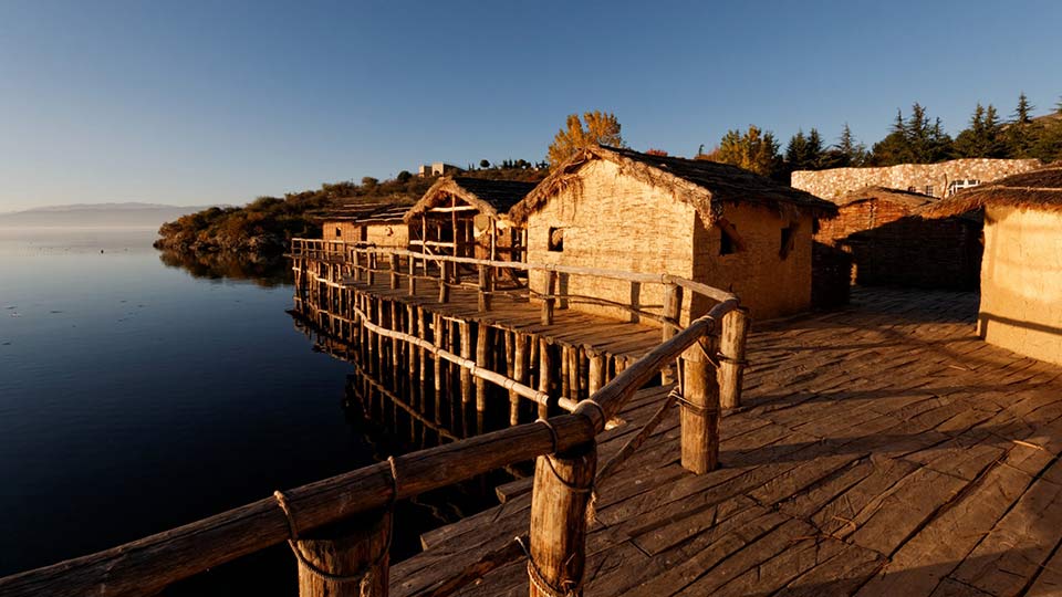 Bay of bones Ohrid lake